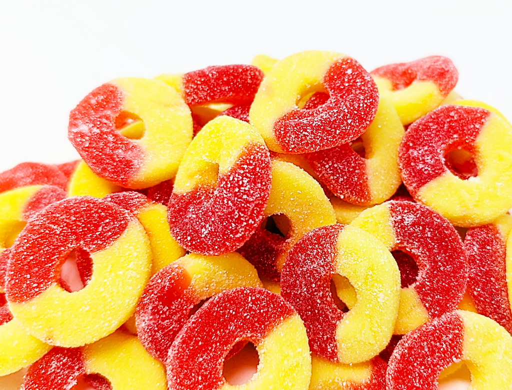 Strawberry & Banana Gummy Rings 1 lb Betty Jane Candies