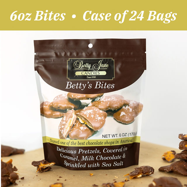 6oz Betty's Bites Case of 24 Bags & FREE SHIPPING! ($0.93/oz) Save 20%!