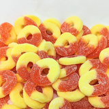 Peach Gummy Rings 12 oz