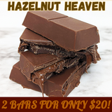 Milk Chocolate Hazelnut Heaven Bar! 2 Bars for Only $20!