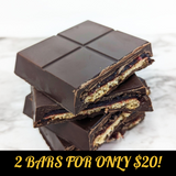 Dark Chocolate Blueberry Pie Bars! 2 Bars for Only $20!