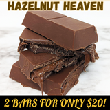 Hazelnut Heaven Bars! 2 Bars for Only $20!