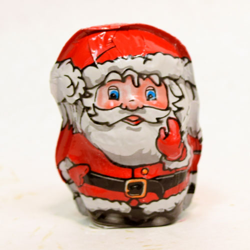 Foiled Milk Chocolate Santa 1 oz