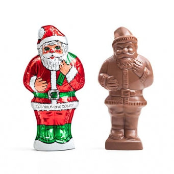 Foiled Milk Chocolate Santa 6oz