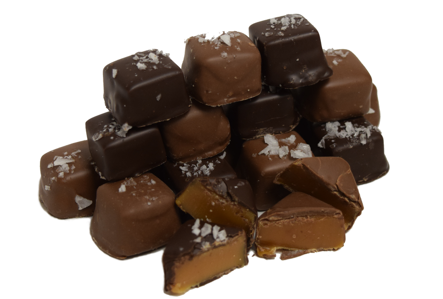 Caramels Sea Salt Milk & Dark Chocolate 1 lb