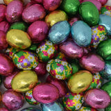 Solid Milk Chocolate Foiled Eggs 12 oz