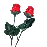 Milk Chocolate Foil Rose 0.5oz